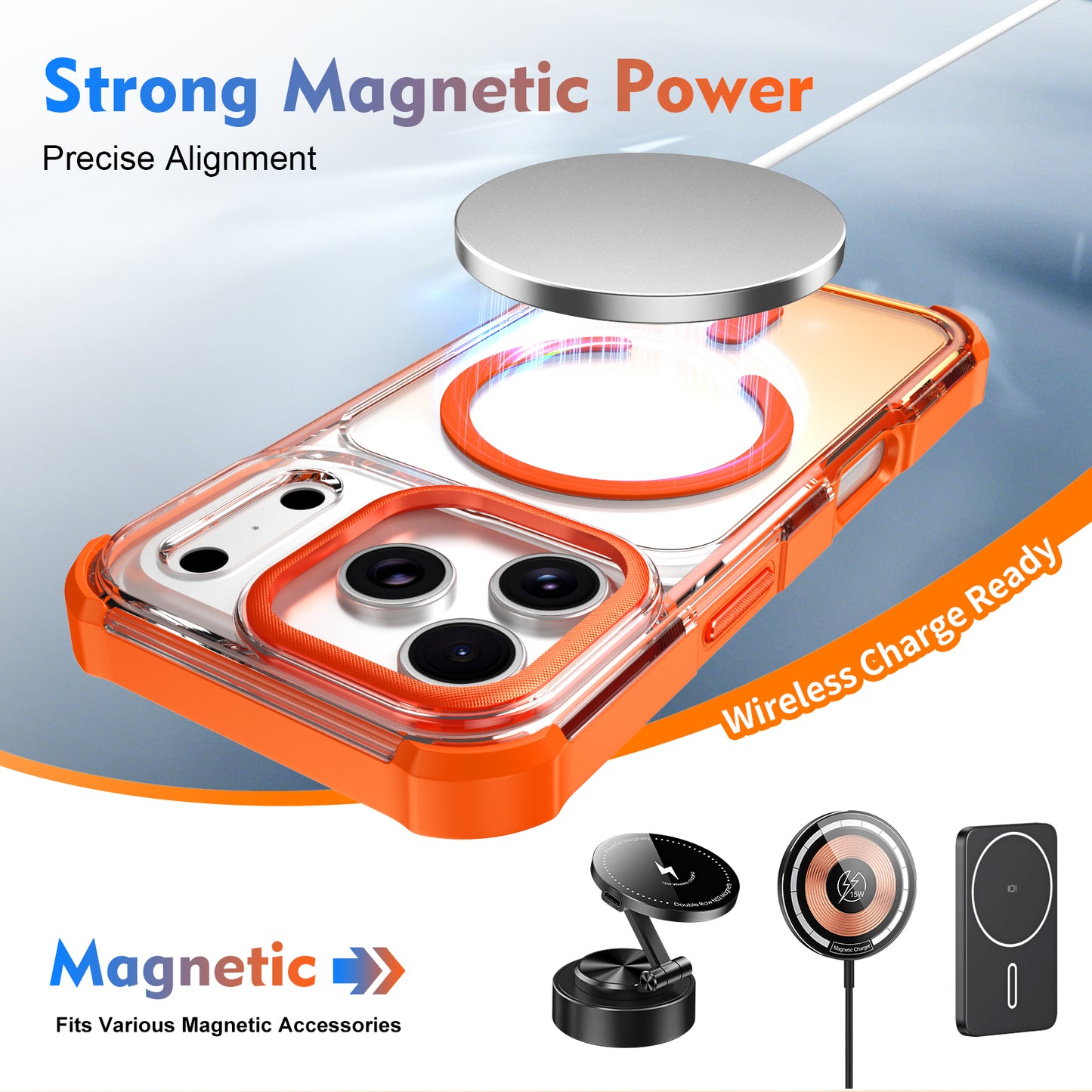 Magnetic Shockproof Case for iPhone 18 Pro