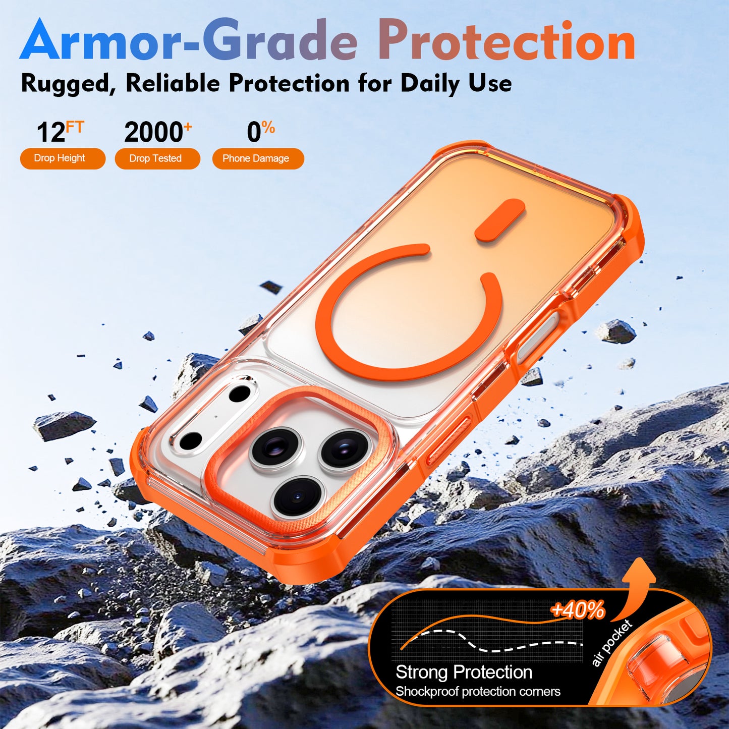 Magnetic Shockproof Case for iPhone 18 Pro