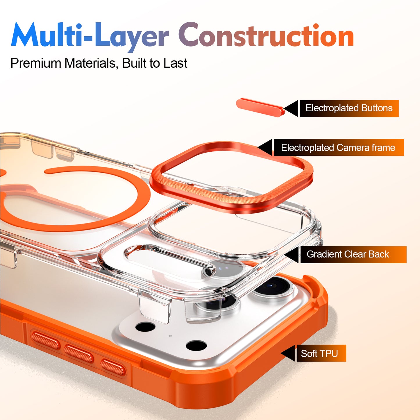 Magnetic Shockproof Case for iPhone 18 Pro